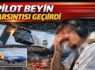 KOKPİTTE İNANILMAZ KAZA