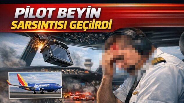 KOKPİTTE İNANILMAZ KAZA