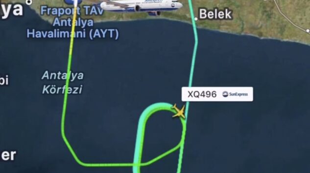SUNEXPRESS UÇAĞI GERİ DÖNDÜ