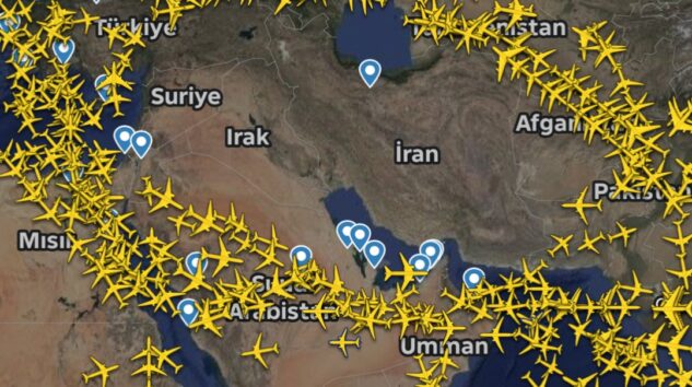 IRAK, SURİYE VE İRAN HAVA SAHALARINDA KISITLAMA
