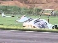 POLİS HELİKOPTERİ İLE KÜÇÜK UÇAK ÇARPIŞTI