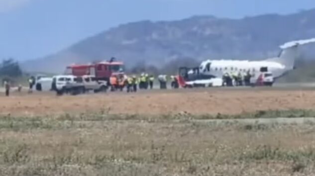 UÇAK KALKIŞTA ZEBRA’YA ÇARPTI