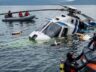 HELİKOPTER GÖLE DÜŞTÜ