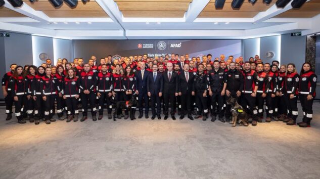 THY’DEN AFETLERE KARŞI 72 KİŞİLİK ÖZEL EKİP
