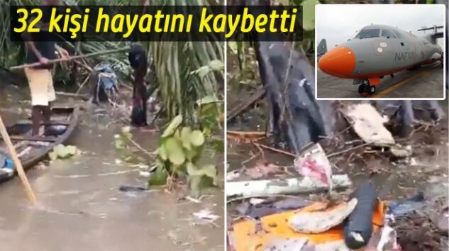 NİJERYA’DA ASKERİ UÇAK DÜŞTÜ: 32 KİŞİ HAYATINI KAYBETTİ